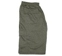 Kam Mens Cargo Shorts Plus Size Elasticated Waist Multi-Pockets Casual Wear Summer Shorts for Men UK, Charcoal Colour, Size- XXL