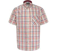 KAM Mens Casual Short Sleeve Check Shirt - Red - 8XL