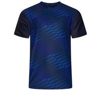 Kam Mens Geo Print Active Sports Wear Short Sleeve Top Crew Neck 2XL-8XL AP014