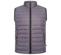 KAM Mens Lightweight Zip Through Quilted Gilet - Grey - 6XL