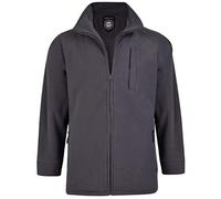 Kam Men's Microfibre Fleece Jacket (437) in Charcoal 4XL