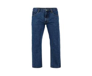 KAM Mens Regular Fit Jeans Straight Leg Zip Fly Mid Rise Denims 30-38W