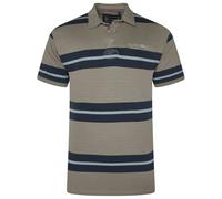 Kam Mens Rugby Polo Shirt Multi Stripe Short Sleeve Collar Plus Size 2-8XL 5551 (UK, Alpha, XXL, Plus, Regular, Laurel Oak)