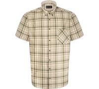 KAM Mens Short Sleeve Premium Checked Shirt - Beige - 4XL