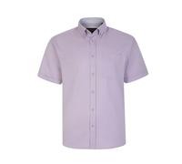 KAM Mens Short Sleeve Shirt Oxford Formal Button Up Collar Chest Pocket 2XL-8XL