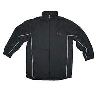 Kam. Mens Waterproof Smart Rain Mac Jacket Black Big Size 2-8XL (3-XL, Black)