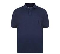 Kam New Big Mens King Sizes Basic Plain Polo Neck T-Shirt Tee 2XL 3XL 4XL 5XL 6XL 7XL 8XL Navy 3XL