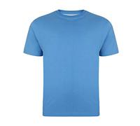 KAM New Mens Big King Sizes Basic Plain Crew Neck T-Shirt Tee Blue 7XL