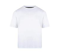 KAM New Mens Big King Sizes Basic Plain Crew Neck T-Shirt Tee White 2XL