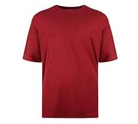 KAM New Mens Big King Sizes Basic Plain Crew Neck T-Shirt Tee Wine 5XL
