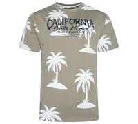 Kam Palm Print T Shirt Cotton California Tee Mens Big Plus Size 2XL-8XL 5814