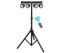 Kam Partybar Eco Portable Par Can DMX Lighting Bar System with Remote