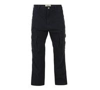 KAM Plain Multi-Pocket Cargo Trousers Mens Adults Black 40W Long Leg (118)