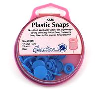 KAM Plastic Snaps: 25 x 12.4mm Sets: Blue