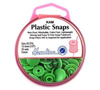 KAM Plastic Snaps: 25 x 12.4mm Sets: Green