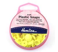 KAM Plastic Snaps: 25 x 12.4mm Sets: Yellow