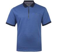 KAM Polo Shirt Dobby Print Short Sleeve Cotton Top Mens Plus Size 2XL-8XL 5520 (UK, Alpha, 6XL, Plus, Regular, Victoria Blue)