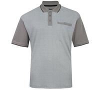 KAM Polo Shirt Mini Geo Print Short Sleeve Cotton Top Mens Plus Size 2-8XL 5518 (UK, Alpha, 5XL, Plus, Regular, Taupe)