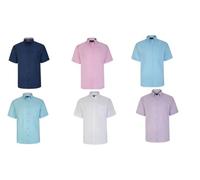 KAM Premium Oxford Shirt Casual Summer Plain Kingsize Chest Pocket Authentic Black White Sky Navy Pink Lilac Teal 2-8XL P020 (as8, Alpha, 6X_l, Regular, Regular, White)