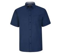 KAM Premium Oxford Shirt Casual Summer Plain Kingsize Chest Pocket Authentic Black White Sky Navy Pink Lilac Teal 2-8XL P020 (as8, Alpha, 6X_l, Regular, Regular, Navy)
