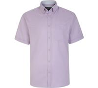 KAM Premium Oxford Shirt Casual Summer Plain Kingsize Chest Pocket Authentic Black White Sky Navy Pink Lilac Teal 2-8XL P020 (as8, Alpha, 4X_l, Regular, Regular, Lilac)