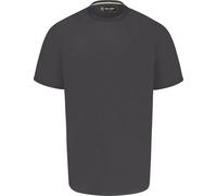 KAM Pure Cotton/Cotton Rich Plain Tee Shirt in Charcoal in 2XL