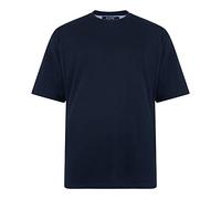 Kam Pure Cotton/Cotton Rich Plain Tee Shirt in Navy in 2XL