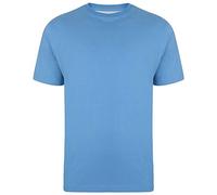 Kam Pure Cotton/Cotton Rich Plain Tee Shirt in Powder Blue in 5XL