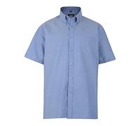 Kam Short Sleeve Shirt for Men Plain Casual Office Wedding Business Basic Button Up Denim 3XL