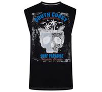 Kam Sleeveless Vest T Shirt South Coast Surf Cotton Mens Plus Size 2XL-8XL 5802