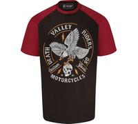 KAM Valley Riders Raglan Crew Neck T-Shirt for Men in Pirate Black, 3XL