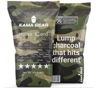 Kama Gear House Blend Lumpwood Charcoal FSC 9KG | XXL Lumpwood | Burns clean, hits high temps, holds steady heat