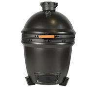 Kama Gear V2 Kamado Charcoal Grill, Ceramic Smoker, 25-inch, 92cm Height, Roast, Spit-roast, Low & slow, Pizza & baking, Grill, Smoke, Pan cook, Dirty cook, OTT cooking (Off-black)