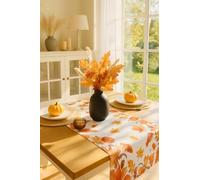 KAMACA Table Runner 40 x 140 cm with High-Quality Print Motif Kitchen Dining Table Eyecatcher Autumn Winter Christmas (Autumn Impressions)