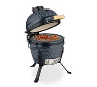 Kamado Barbecue Ceramic Grill Egg BBQ Smoker Kettle Charcoal Thermometer 450°C