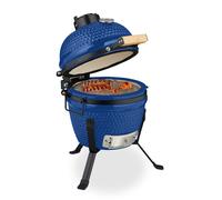 Kamado Barbecue Ceramic Grill Egg BBQ Smoker Kettle Charcoal Thermometer 450°C