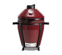 Kamado Bono EVO 16" Ceramic Kamado BBQ Grill, Compact Charcoal Smoker & Portable Egg BBQ with 3-Level GrillMax Cooking System for Grilling, Smoking & Baking