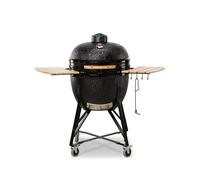 KAMADO BONO Grande Limited 25" Inch - 64cm. | Kamado with Divide & Conquer, Ceramic Chicken Sitter, Cover and Ash Tool Included on all Ceramic Parts