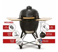 Kamado Bono Grande23" BBQ Grill Smoker Ceramic Egg Charcoal Cooking Oven Outdoor