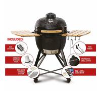 Kamado Bono Media 20" BBQ Grill Smoker Ceramic Egg Charcoal Cooking Oven Outdoor