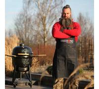 Kamado Bono Stylish Denim Apron With Natural Leather Trim - A Must-Have Grill Accessory