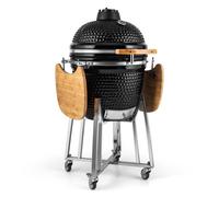 Kamado Grill BBQ Smoker Garden Slow Cooking Outdoor King Size Steel Grate Tables