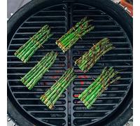 Kamado Joe Half-Moon Cast Iron Grate For Big Joe Grills, Durable Cast-Iron, Black Finish