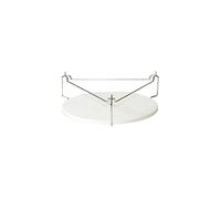 Kamado Joe Junior Ceramic Heat Deflector, White Ceramic Deflector Plate for Joe Jr Charcoal Grill and Smoker, BBQ Accessory for Indirect Cooking