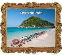 Kamala Beach Phuket Thailand Tourist Souvenir Refrigerator Magnet Fridge Decoration Magnet
