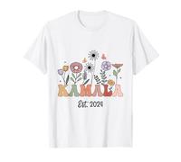 Kamala Harris 2024 Floral Madam President Est 2024 Women T-Shirt