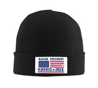 Kamala Harris 2024 Madam President Vote Blue Kamala Harris for President Knit Hat Winter Hats Beanie Cap