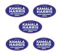 Kamala Harris 2024 Sticker,Kamala Harris for President 2024 Stickers,Vote Democratic Stickers,Decal Vinyl Sticker Auto Car Truck Bumper Sticker,Car Bumper Window Waterproof Sticker (5PC)