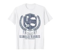 Kamala Harris 2028 for President US Flag Shield Democrat T-Shirt
