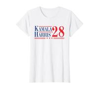 Kamala Harris 2028 President Election Campaign Vintage Value Graphic T-Shirt, Women, White, XL
